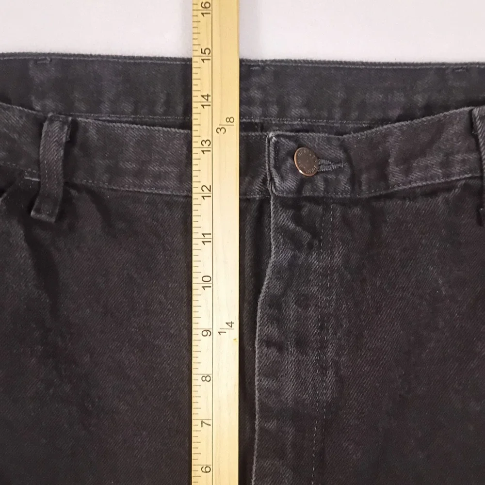 Rustler Mens‎ Regular Fit Straight Leg Black Jeans 100% Cotton 42x32 87619CB